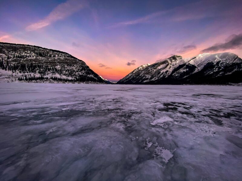 Optimal Sunrise at Spray Lake Reservoir