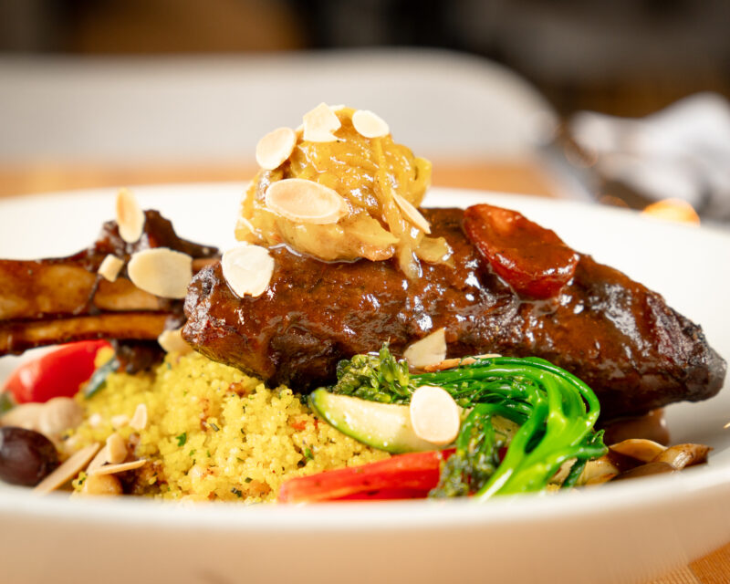 Table Food Drink Lamb Shank