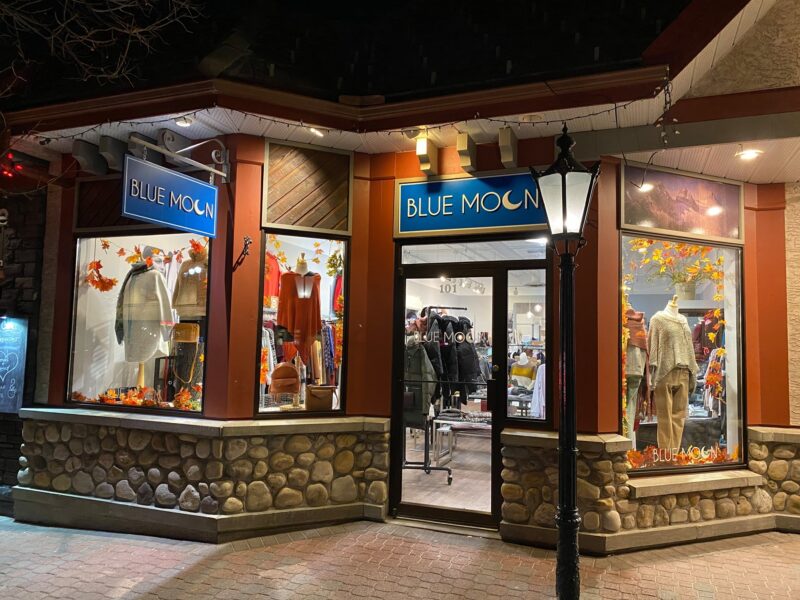 Blue Moon exterior at night