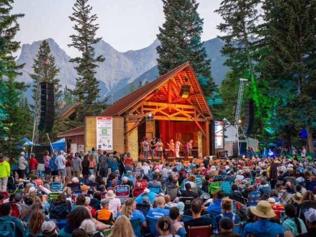 Folk Music Festival stage