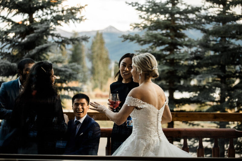Bear and Bison Bride and guests on deck - Valerie Ritchie