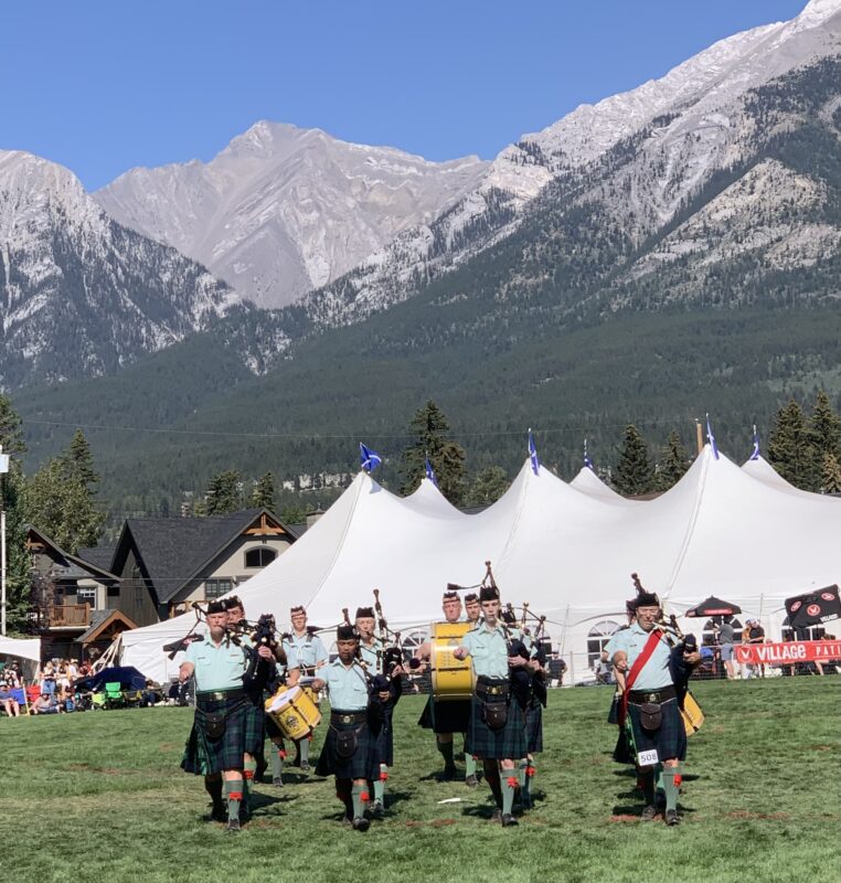C Anmore Highland Games Pipe band mountains my photo