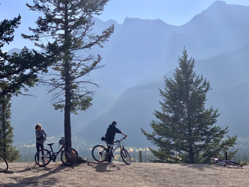 Legacy trail silhouetted kids