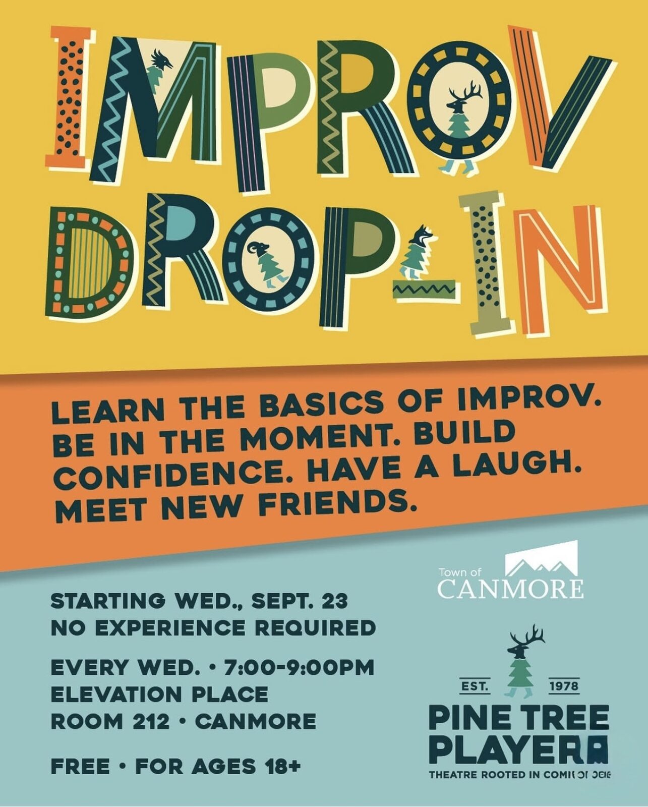 Pine Tree Players improv drop in