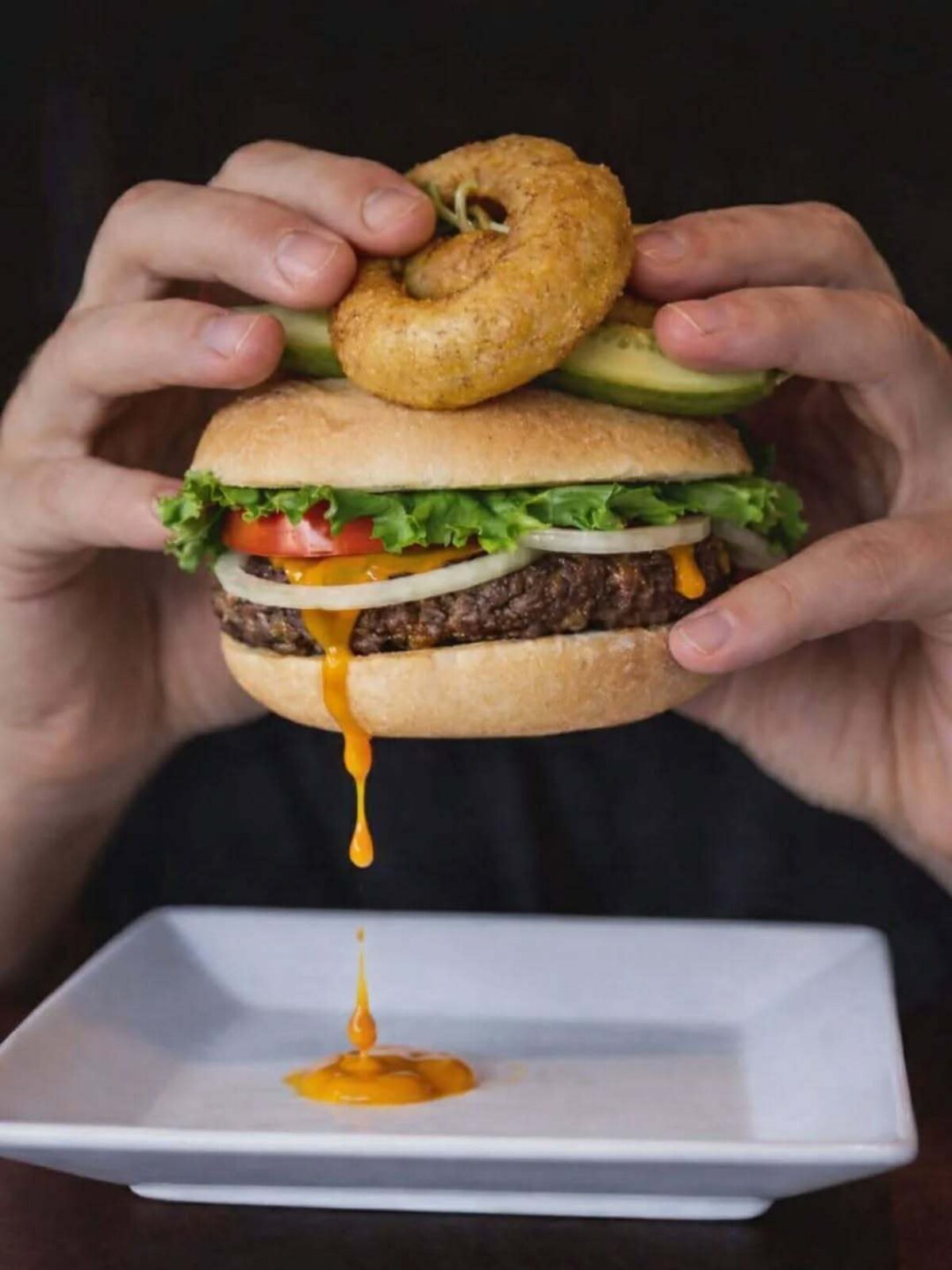 Rose and crown burger