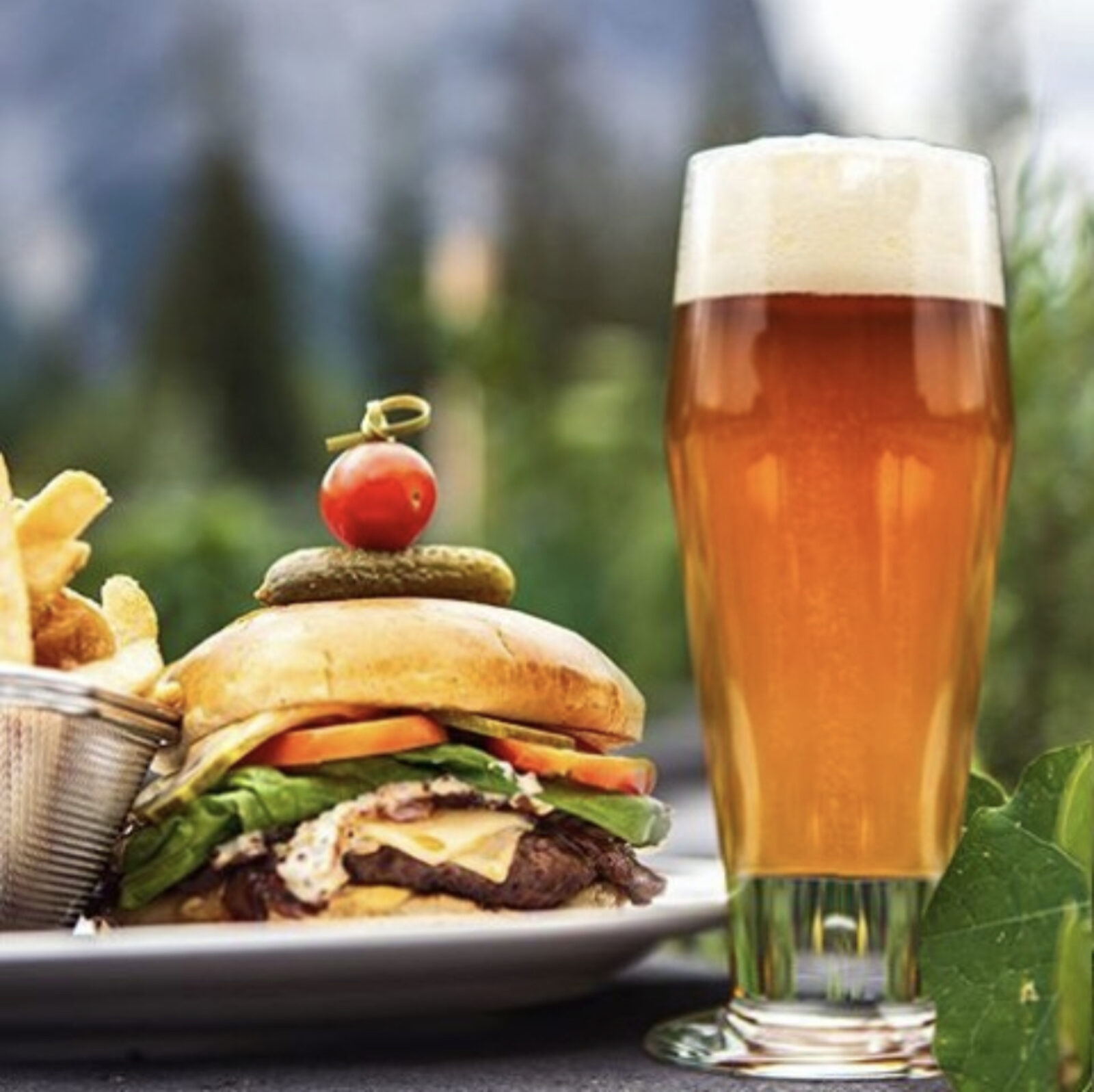 Stirling burger and beer