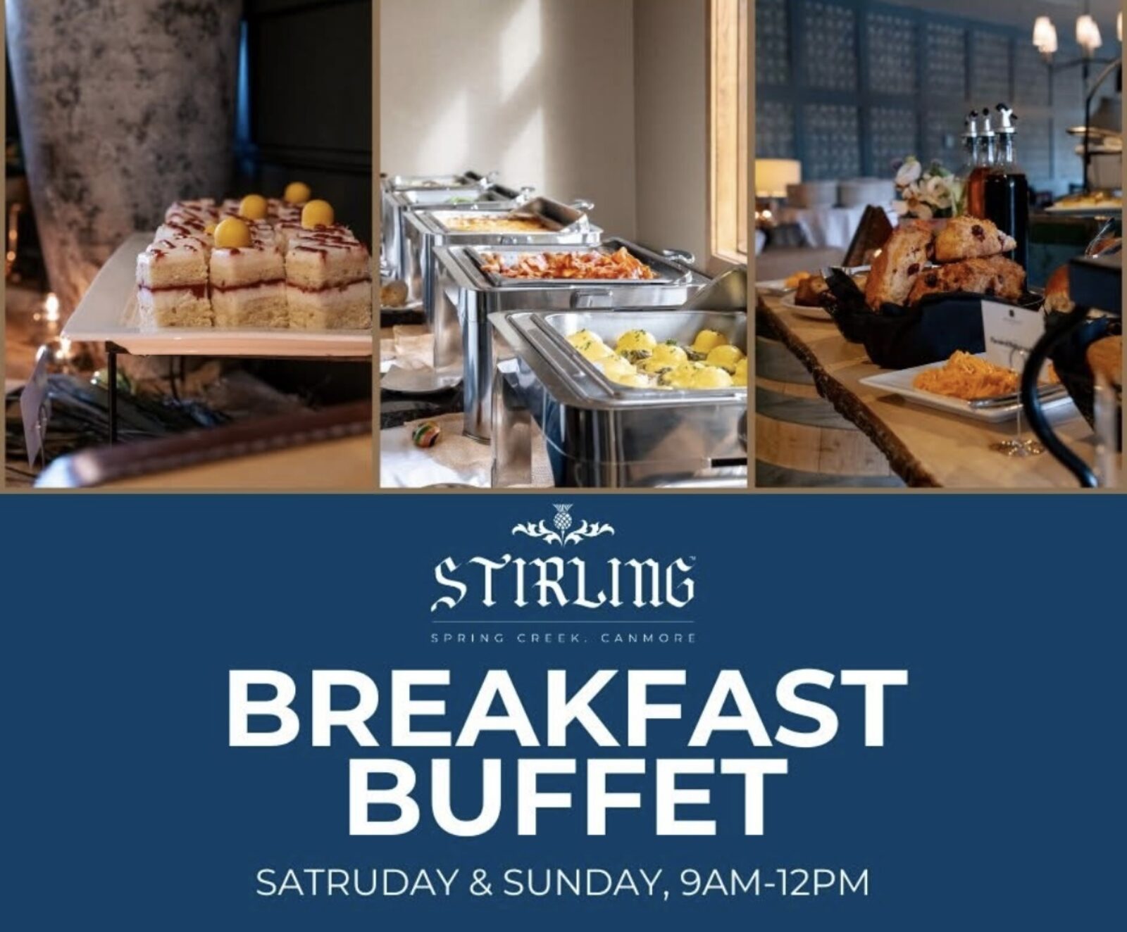 Stirling breakfast buffet
