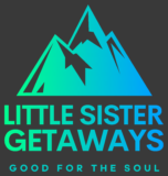 Little Sister Getaways Black Color logo