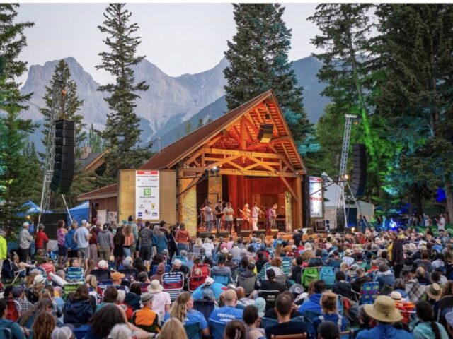 Folk Fest Outdoor stage pic mine